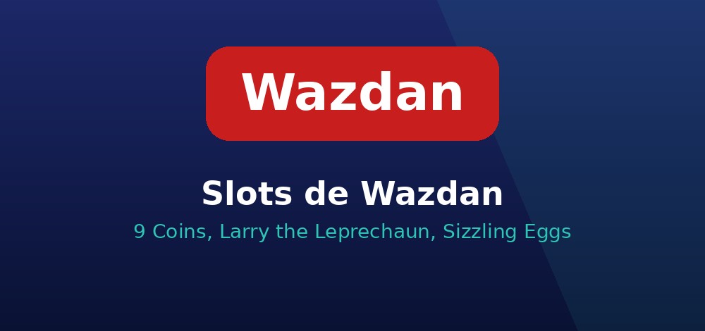 Slots de Wazdan: 9 Coins, Larry the Leprechaun y Sizzling Eggs disponibles desde Chile