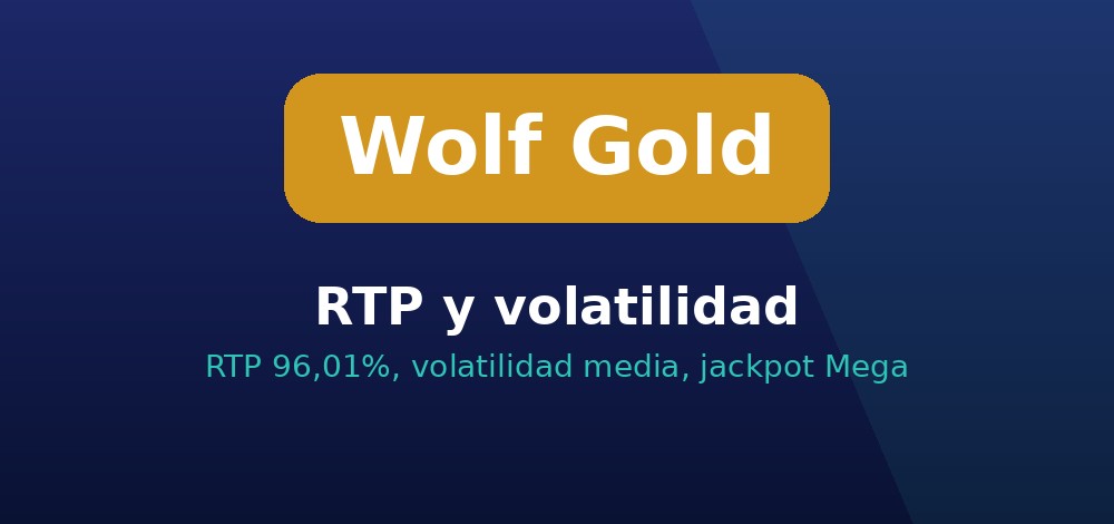 RTP 96,01% y volatilidad media de la slot Wolf Gold de Pragmatic Play